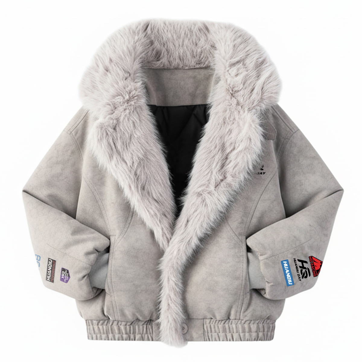 

Пуховик Unisex Lapel Thickened Puffer HUANQIU, серый