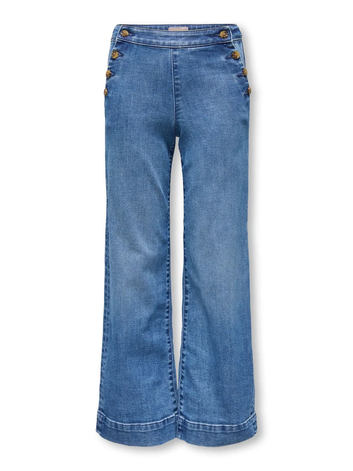 Джинсы с широкими штанинами, KIDS ONLY, medium blue denim