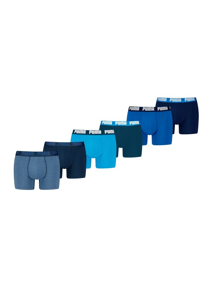 

Трусы боксеры Puma Boxershorts PUMA MEN EVERYDAY BASIC BOXERS 6P, цвет Blue Combo