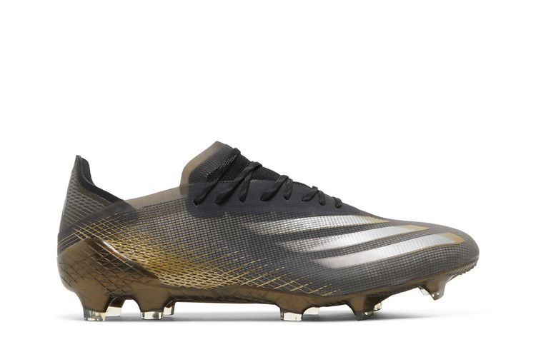 

Кроссовки X Ghosted.1 FG 'Black Metallic Gold Melange', черный