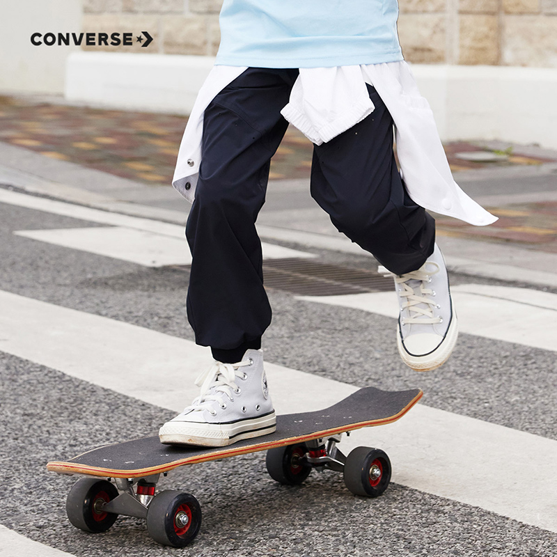 Детские спортивные штаны Converse, угольно-черные — фото 4