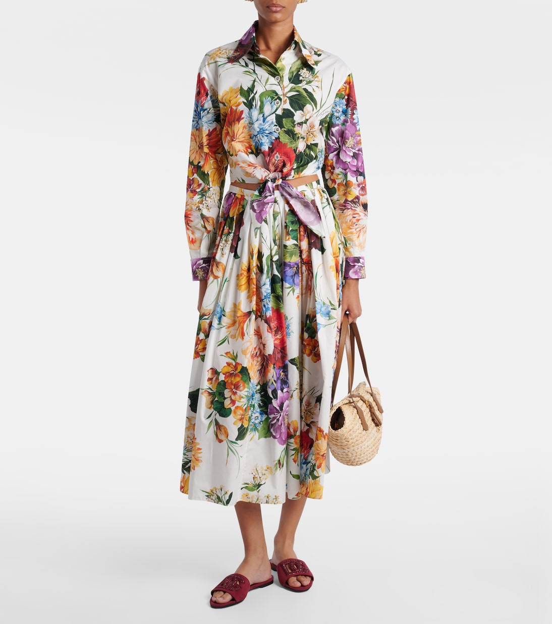 Замшевые шлепанцы DG, украшенные кристаллами Dolce&Gabbana, Granata — фото 3