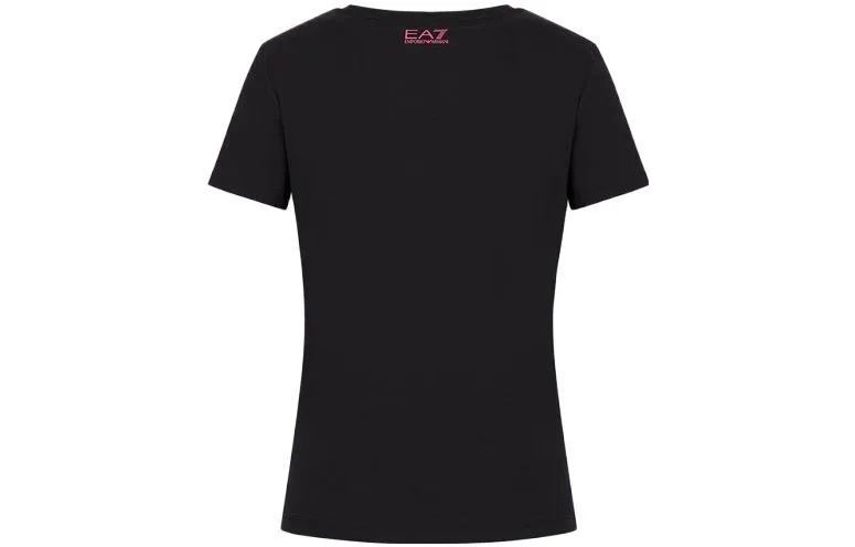 EMPORIO ARMANI EA7 Футболка женская Black — фото 4