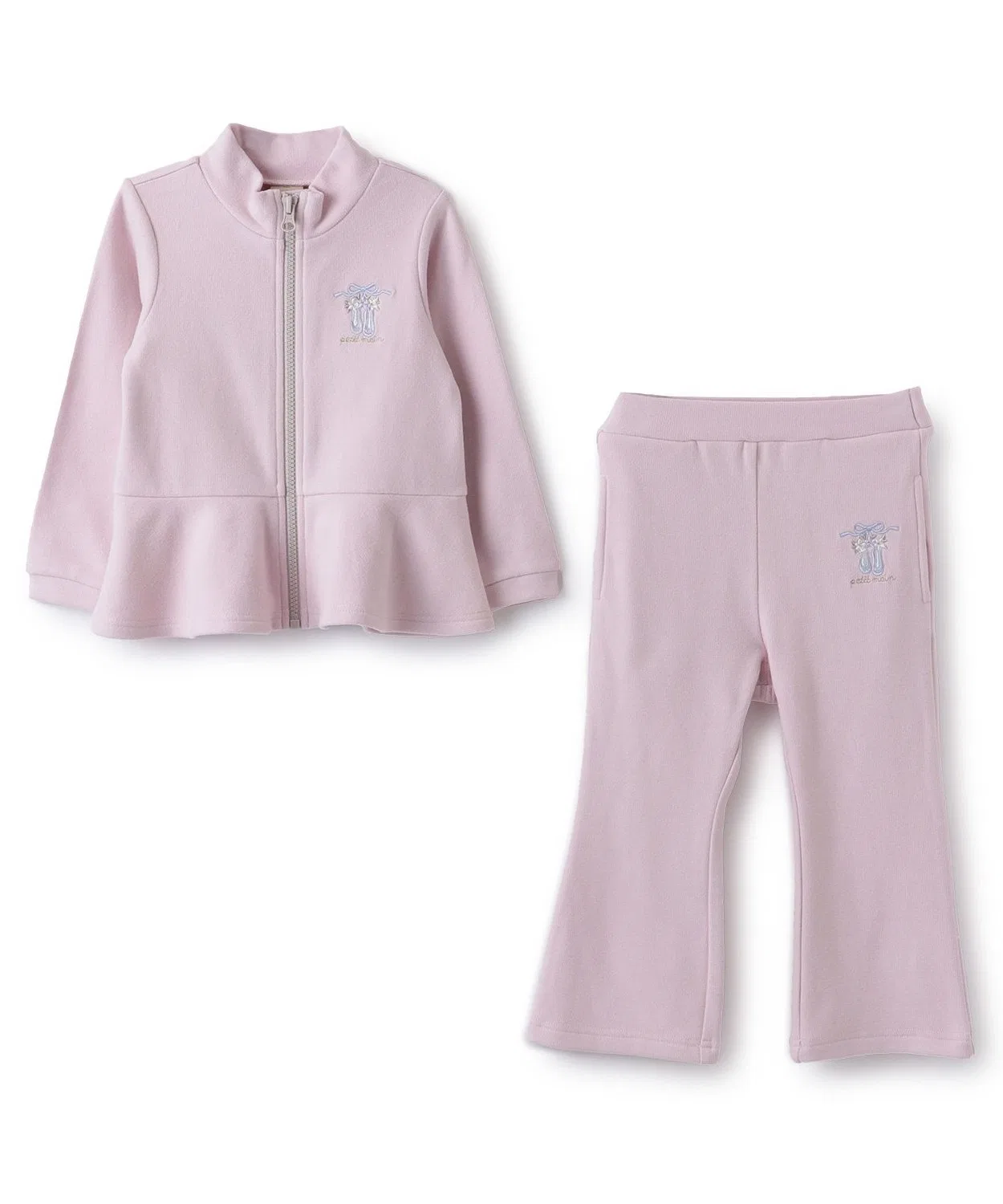Балетный комплект пеплум-топ с брюками, чёрный — фото 4