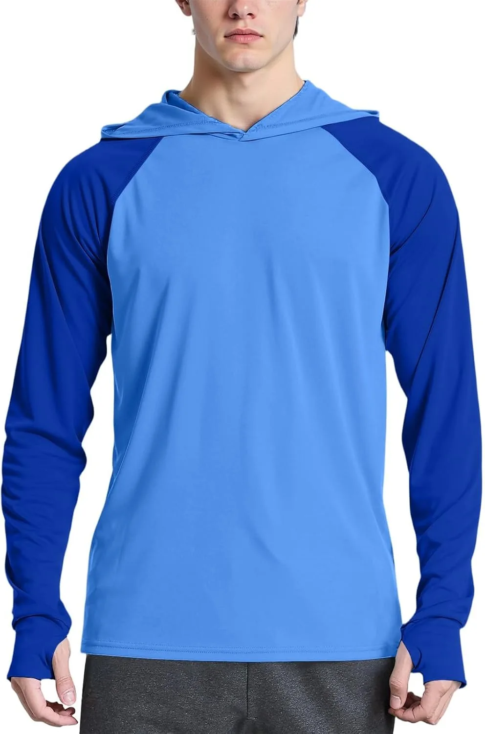 

Мужская рубашка с длинным рукавом для защиты от солнца, SPF, для рыбалки и походов, легкая, с капюшоном, S-2XL RTRDE