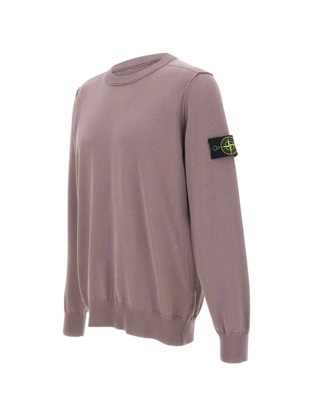 Толстовка с круглым вырезом и логотипом Stone Island, розовый — фото 3