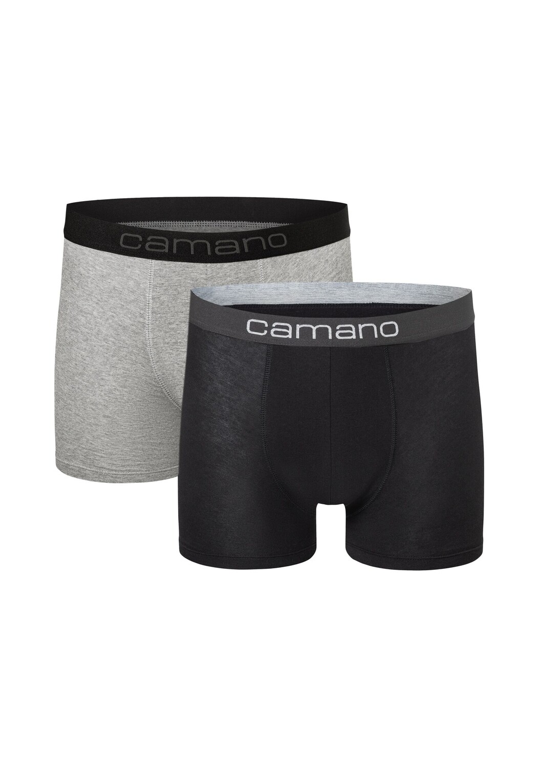 

Боксеры camano Boxershorts Unterhosen Herren elastischer Gummibund ohne Einschneiden Baumwolle Stretch hautfreundlich Atmungsaktiv 2 шт, цвет Schwarz mix