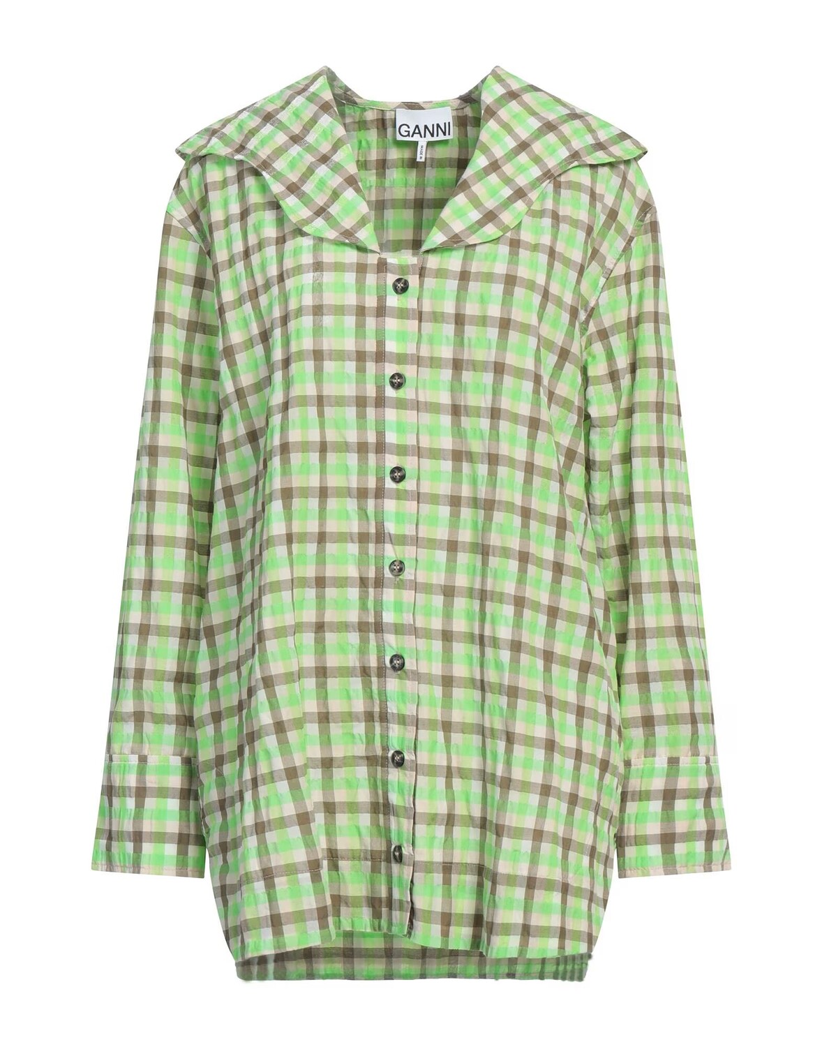 

Рубашка Ganni, зеленый