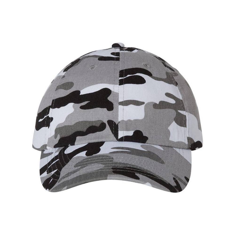 

Классическая кепка для пап Valucap для взрослых, биостиранная, цвет Grey Camo