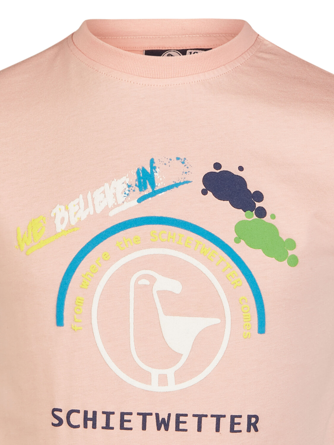 Футболка SCHIETWETTER Kinder Charlie, aus 100% Baumwolle, Logo Print,, розовый — фото 4
