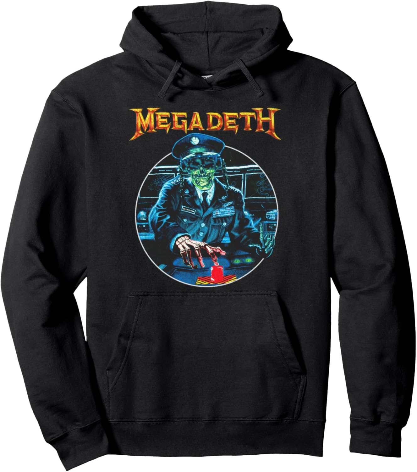 

Megadeth - Винтажная толстовка General Vic, черная, размер S, Черный, Megadeth - Винтажная толстовка General Vic, черная, размер S