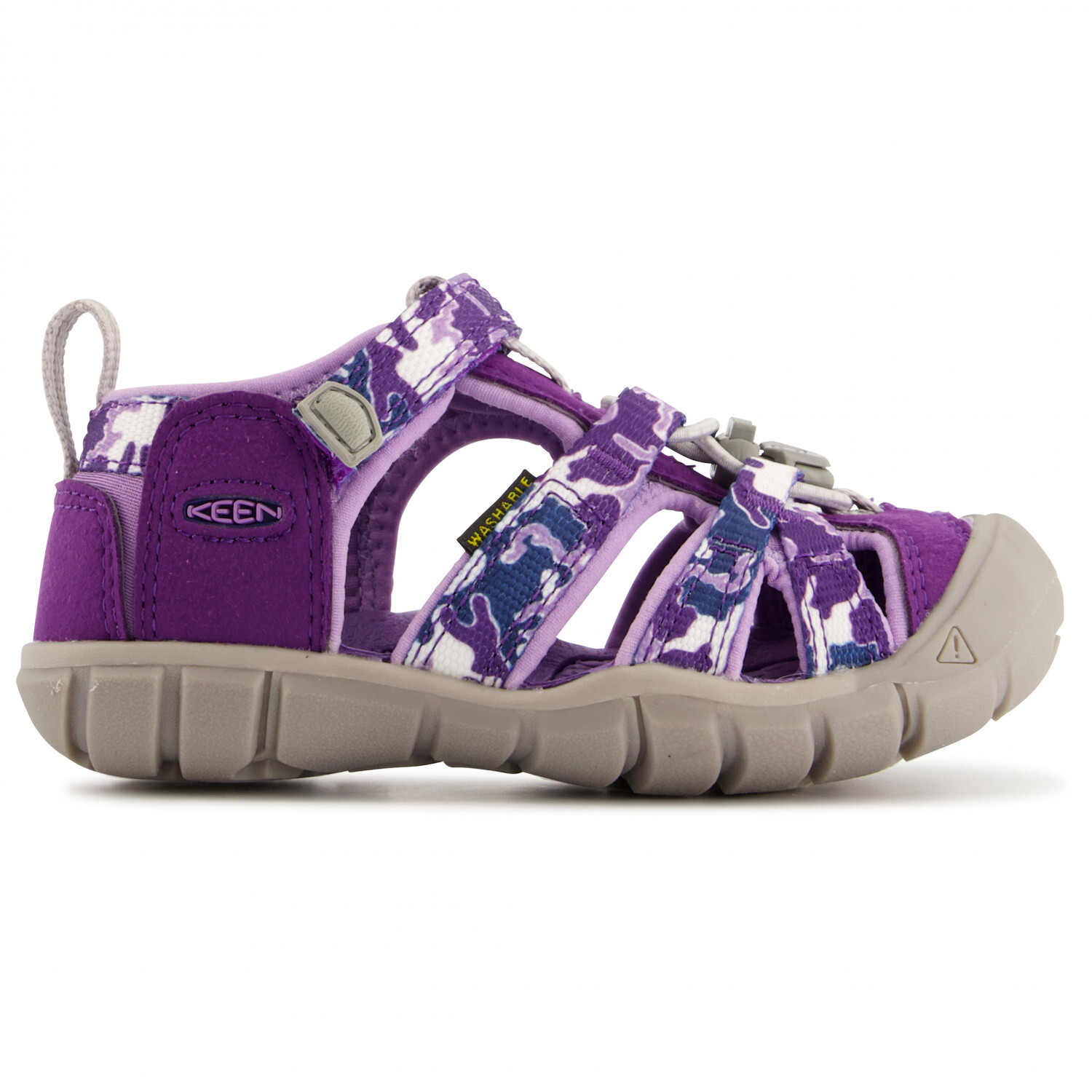 

Сандалии Keen Kids Seacamp II CNX, цвет Camo/Tillandsia Purple