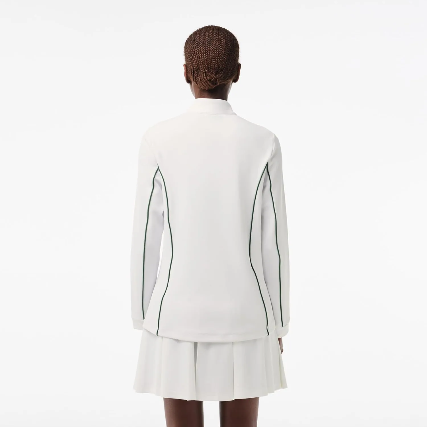 Свитер Lacoste Slim Fit Теннисный, Белый/Зеленый — фото 2
