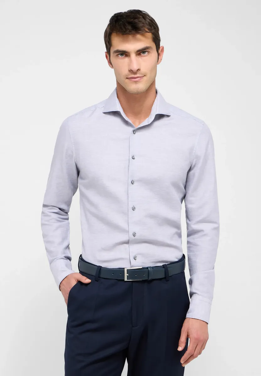 

Рубашка Eterna с длинными рукавами "SLIM FIT", серый