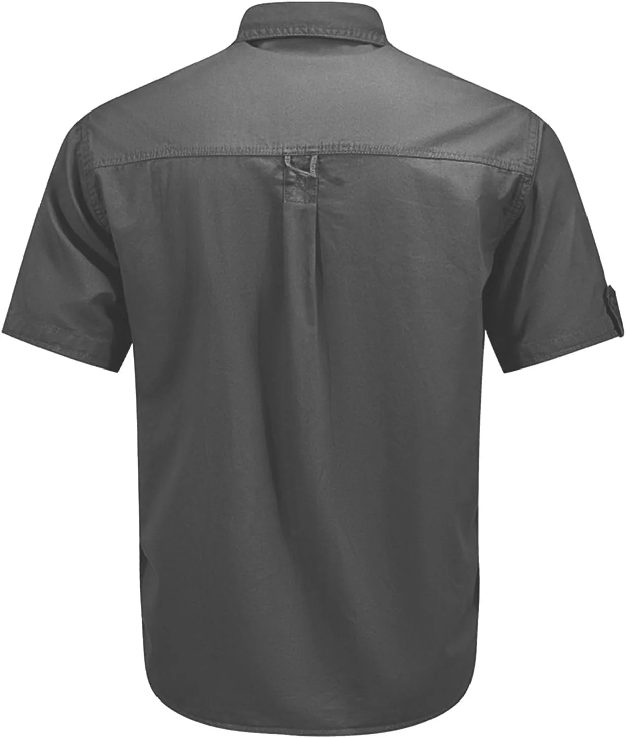 Мужская рубашка Cargo Tactical Outdoor с коротким рукавом, Plus Size, Cotton Twill, Loose Fit — фото 2