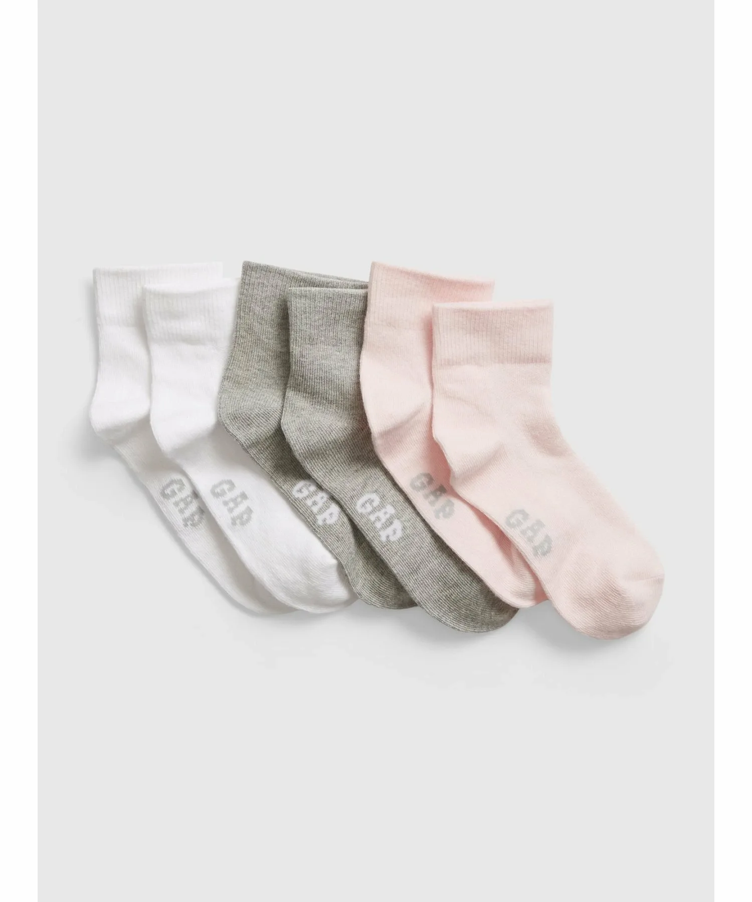 (K) 3 пары коротких носков (детские) GAP, MULTI