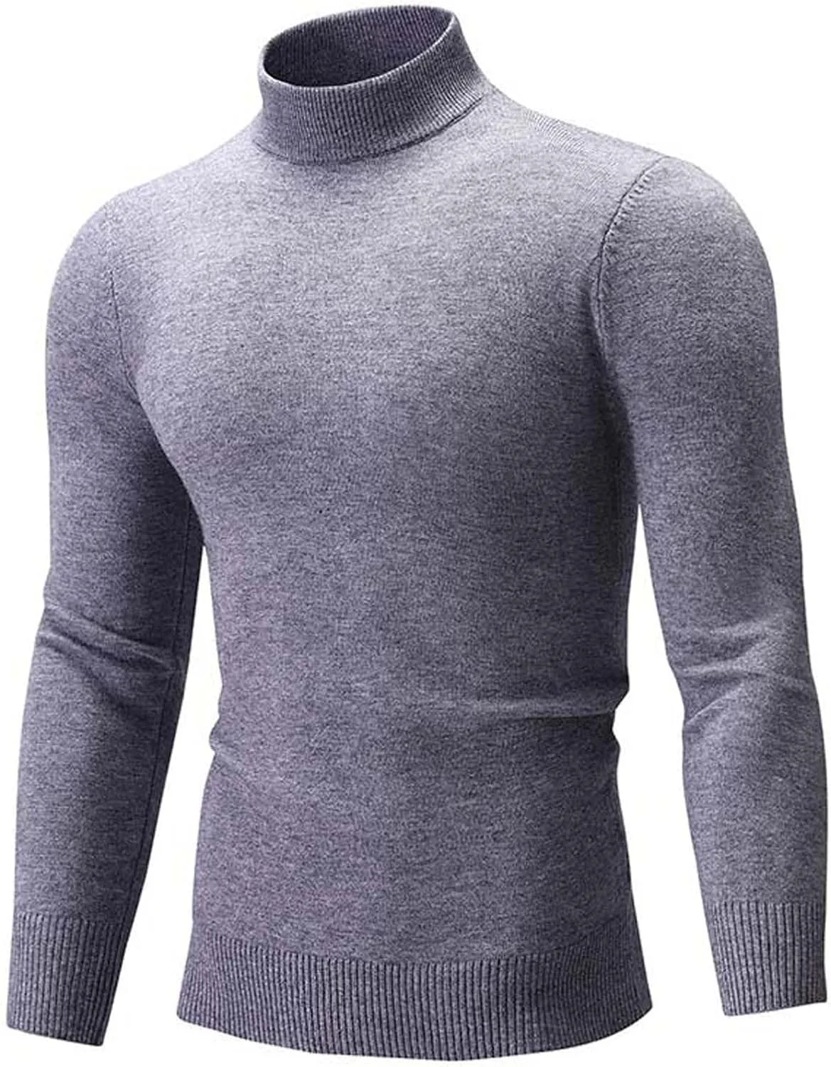 

Мужской свитер вязаный флис легкий (M-4XL) пуловер сплошной комфортный slim fit для тренировок и повседневной носки