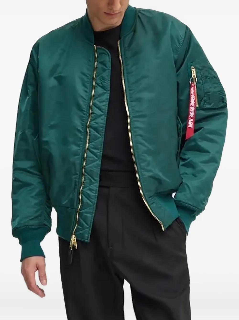 

Утепленная куртка-бомбер Alpha Industries, зеленый