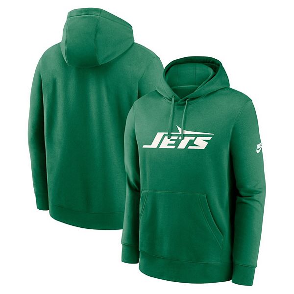 Мужская зеленая толстовка с капюшоном New York Jets Big & Tall Club Logo Nike — фото 2
