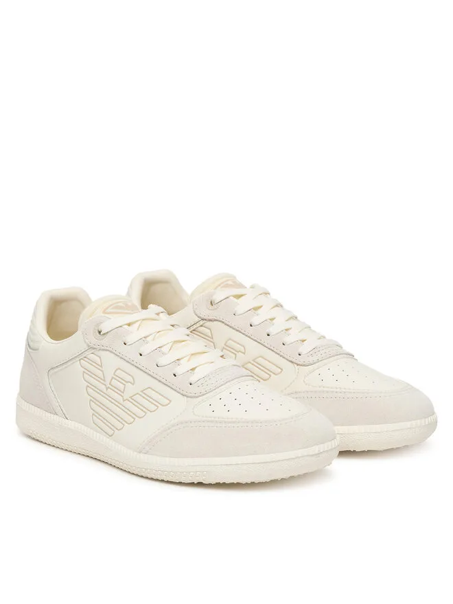 EA7 Emporio Armani Кроссовки 7X000405 AF19826 MZ599 кремового цвета — фото 2