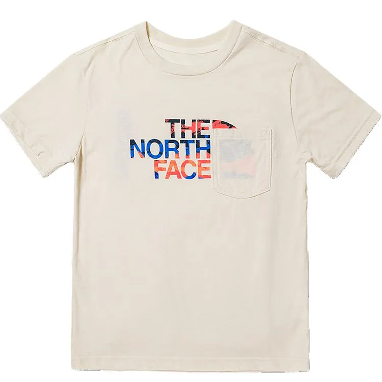 Детская футболка с круглым вырезом THE NORTH FACE, экрю