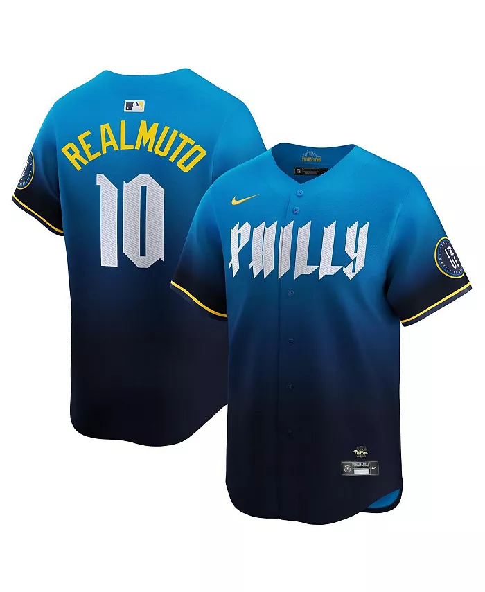 

Мужская ограниченная джерси Philadelphia Phillies City Connect в синем цвете J.T. Realmuto Nike