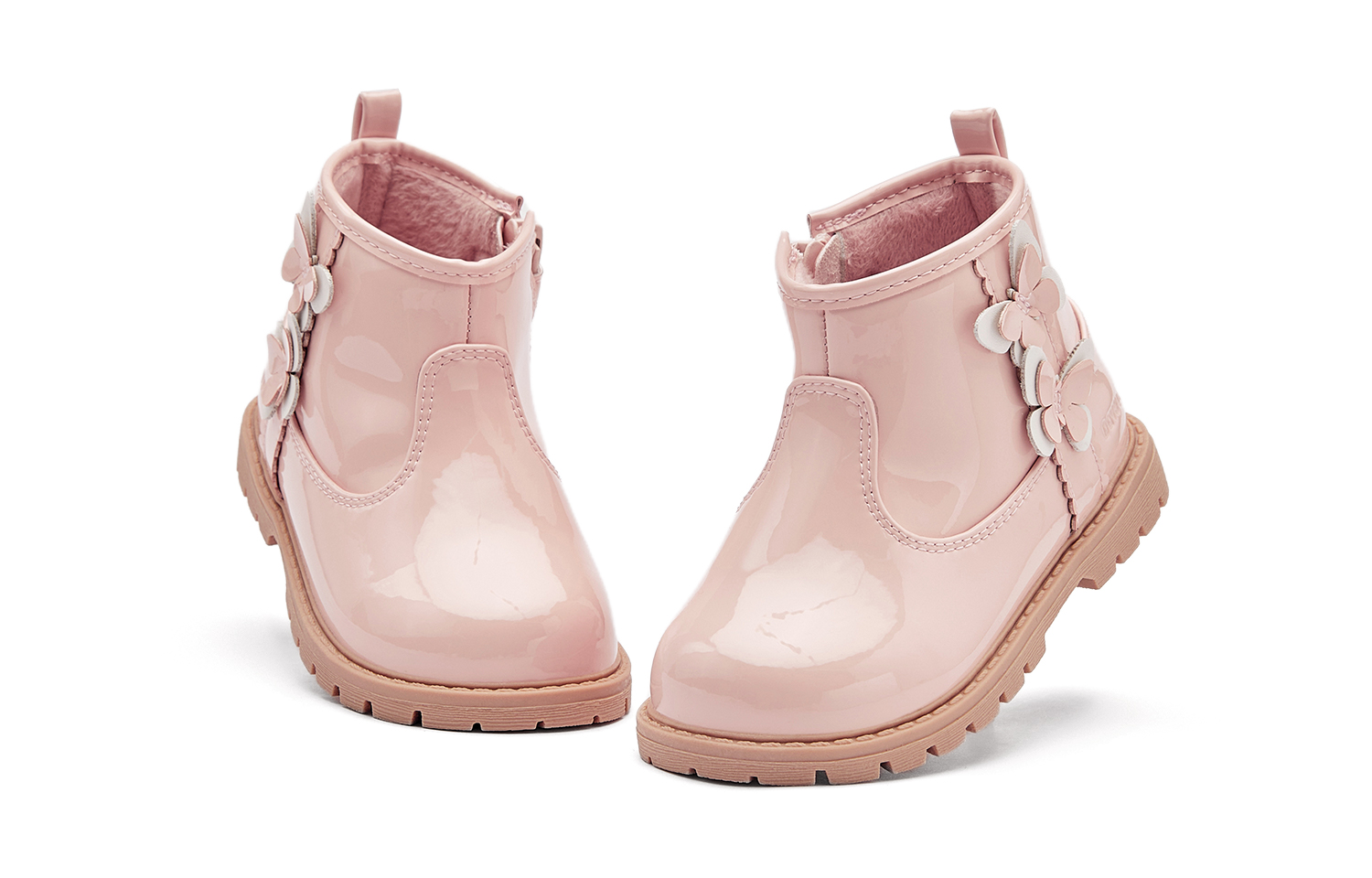 Детские ботинки с противоскользящей подошвой, износостойкие, теплые, для детей от 3 до 7 лет DAVE&BELLA, розовый — фото 3