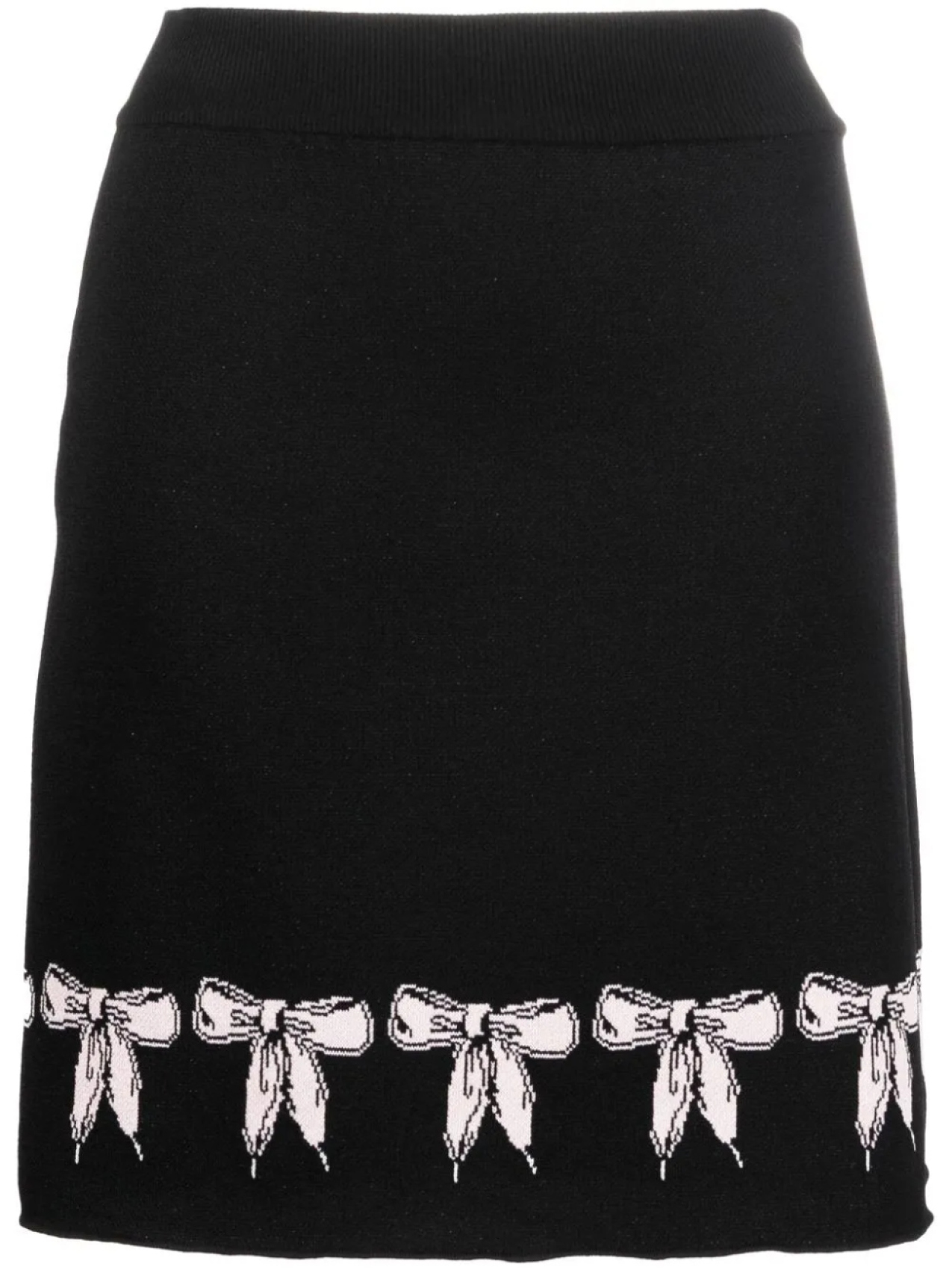 

Boutique Moschino юбка вязки интарсия, черный
