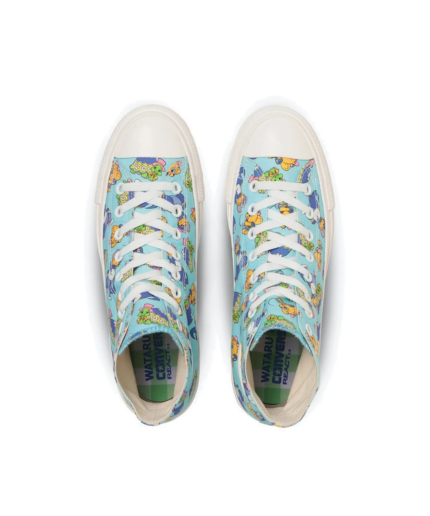 Унисекс высокие кеды с принтом Converse ALL STAR (R) LIFTED WATARU TOMINAGA HI небесно-голубые — фото 3