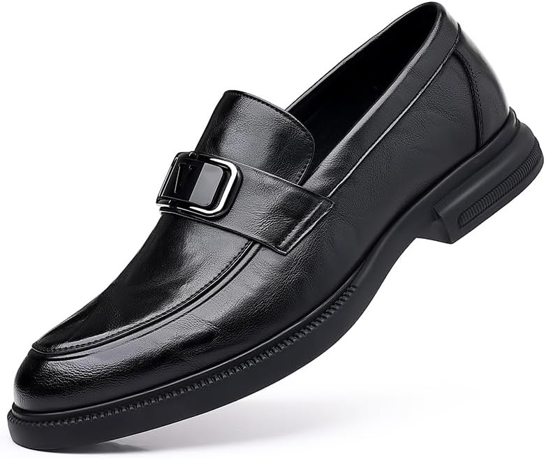 

Мужские повседневные кожаные туфли британского стиля с заостренным носком Tgrnfhkpyy, черный