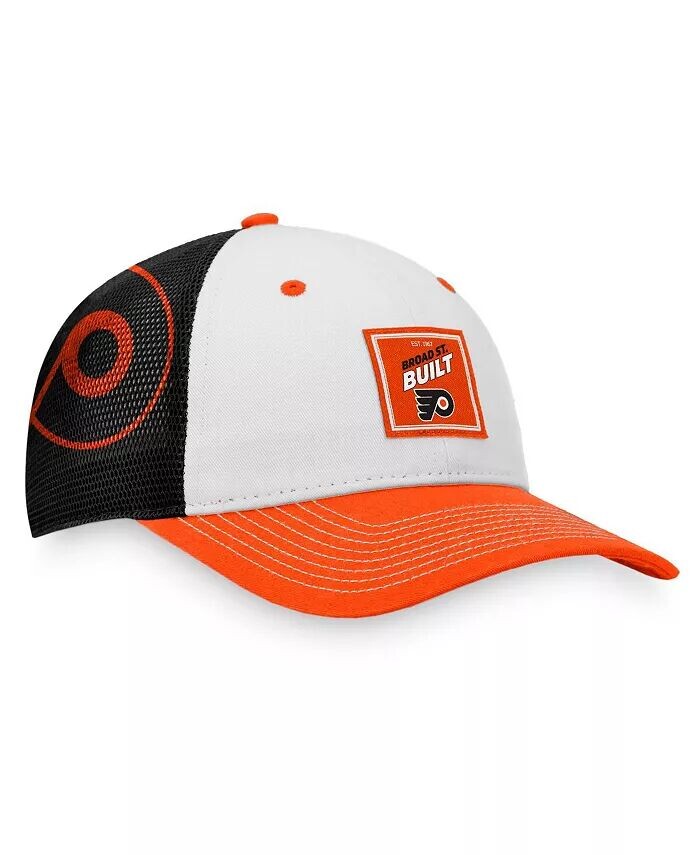 

Мужская оранжево-белая кепка Snapback Philadelphia Flyers Block Party Fanatics