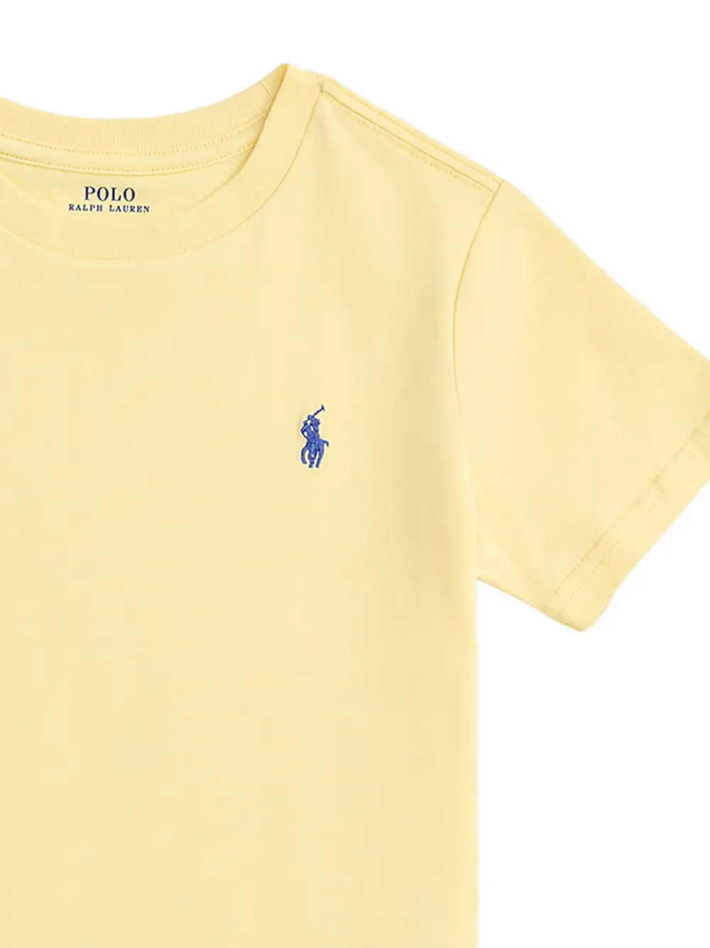 Футболка с вышитым логотипом Polo Ralph Lauren Kids, желтый — фото 4