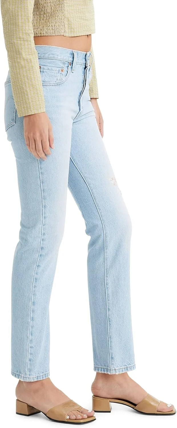 Levi's женские джинсы 501 Original Fit (также доступны в размерах Plus), светло-индиго — фото 3