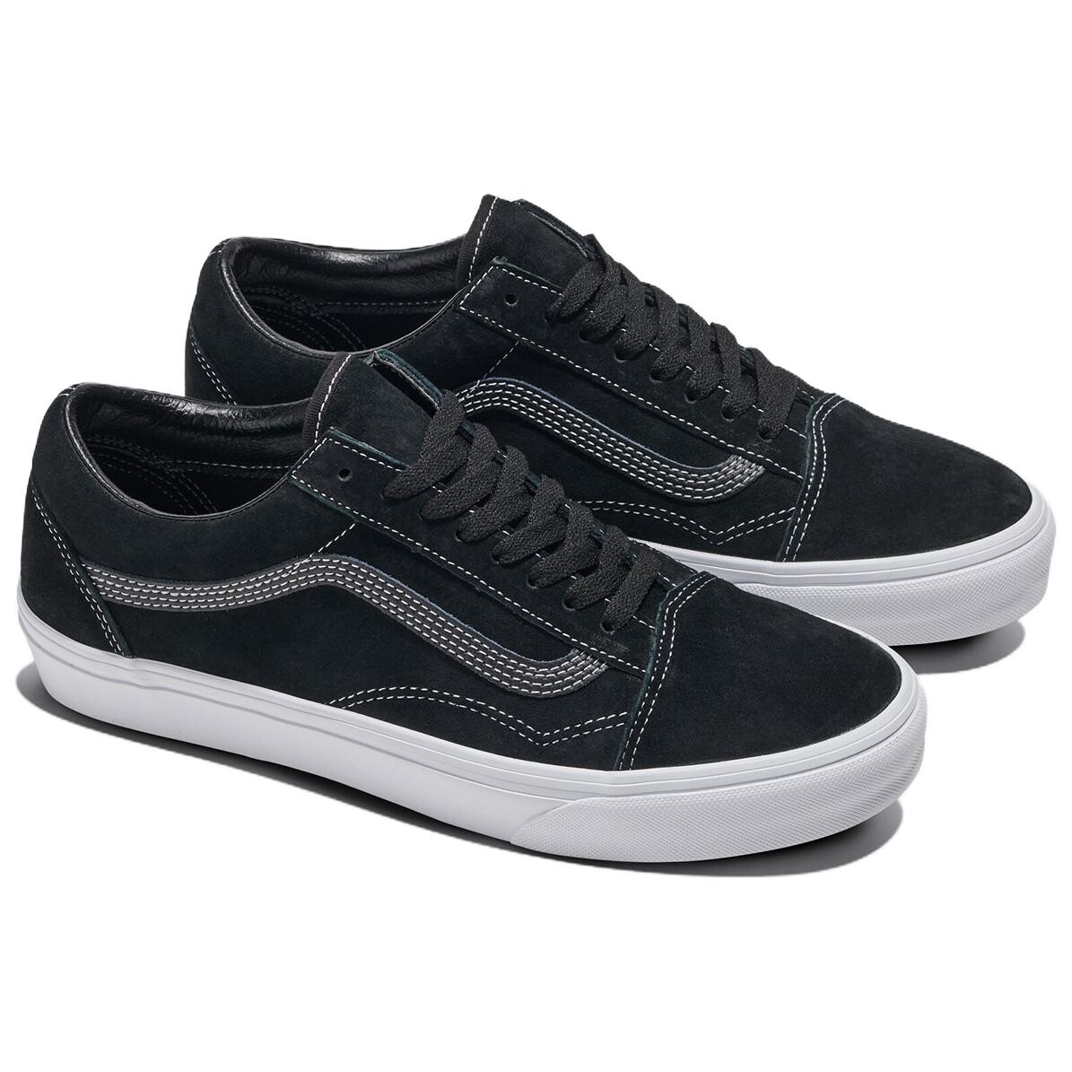 Кроссовки Vans Old Skool Skateboarding Shoes Unisex Low-top Black, черный — фото 2