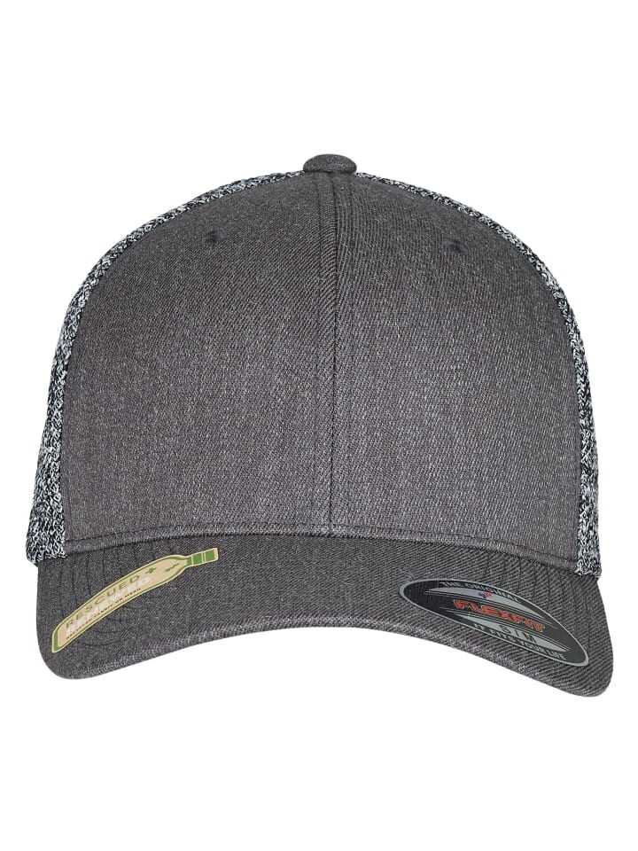 

Бейсболка Flexfit Trucker, цвет black/greymelange