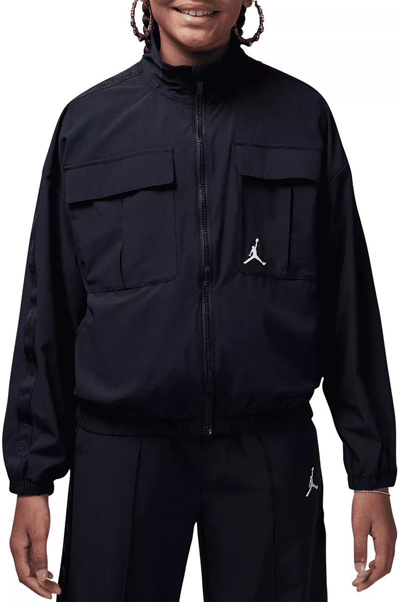 

Тканая куртка Jumpman для девочек Jordan, черный