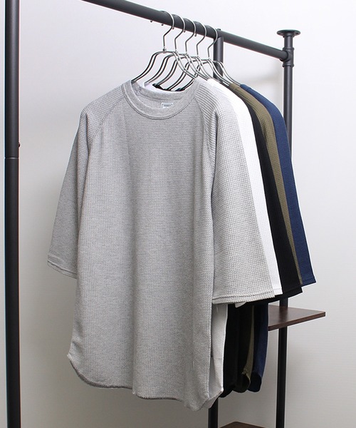 

Футболка-реглан с рукавами 3/4, вафельная ткань JEMORGAN