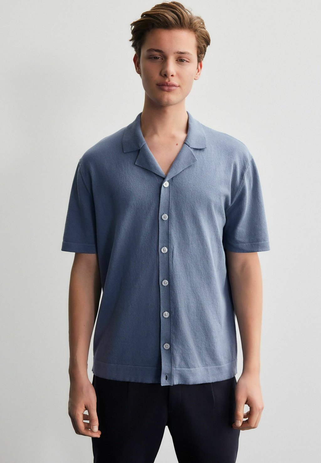 

Рубашка REGULAR FIT - SHORT SLEEVE Next, синий
