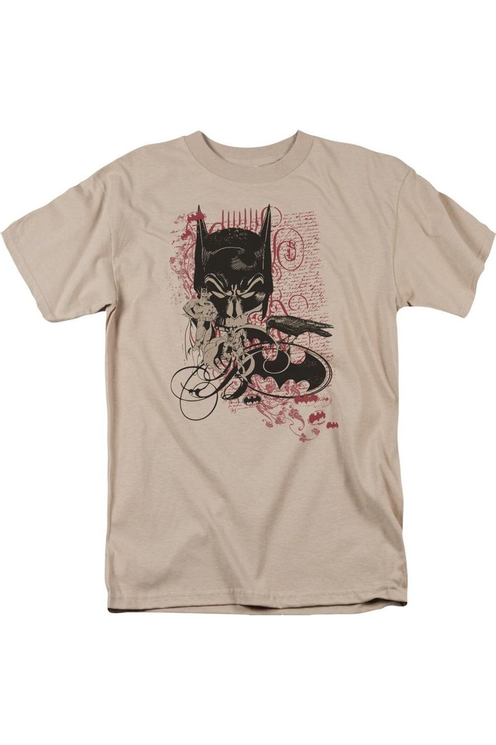 

Футболка с коротким рукавом для взрослых Batman Heroic To The Bone Gildan, цвет sand
