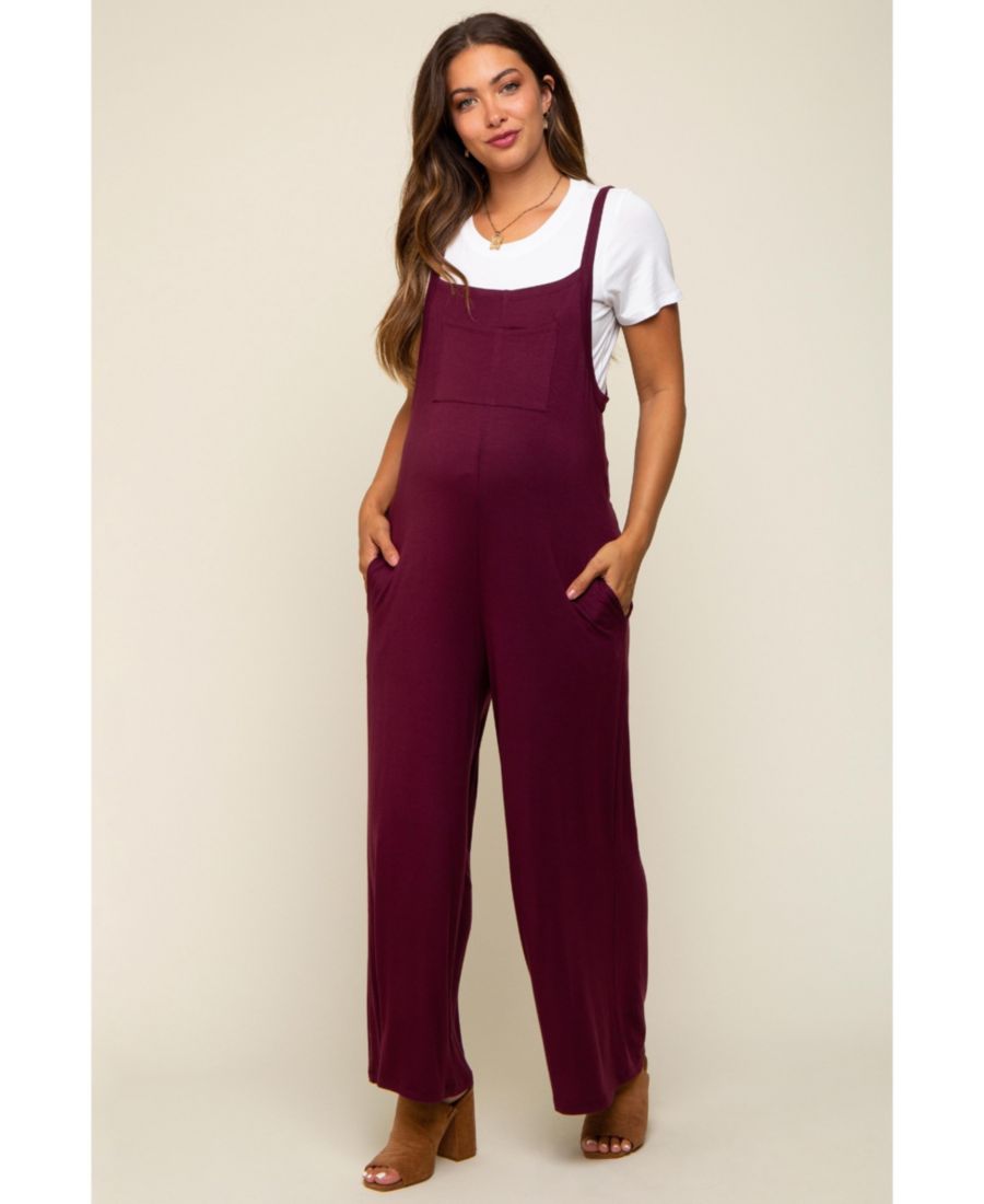 

Комбинезон без рукавов с карманами для беременных Pinkblush, Burgundy