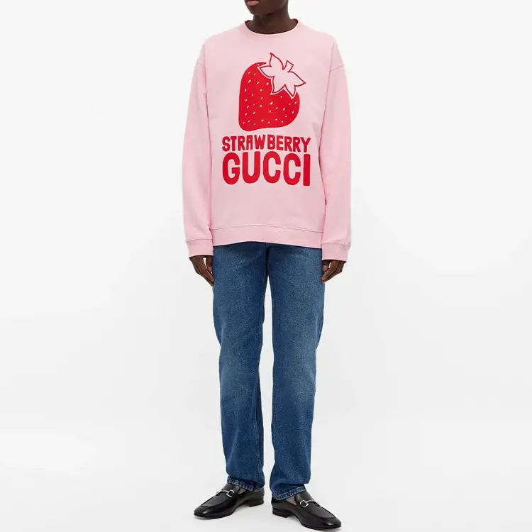 Толстовка мужская розовая Gucci, розовый — фото 3