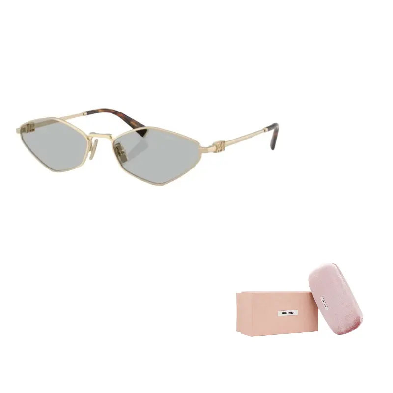 

MIU MIU Солнечные очки с шестиугольной оправой, Gold