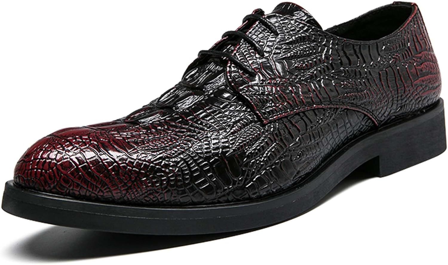 

Мужские оксфорды большого размера на шнуровке, деловые, формальные, минималистичные, с противоскользящим покрытием, легкие, для свадеб, вечеринок, униформы, костюмов, выпускных вечеров, офиса, деловых встреч, кожаные туфли Generic, бордовый