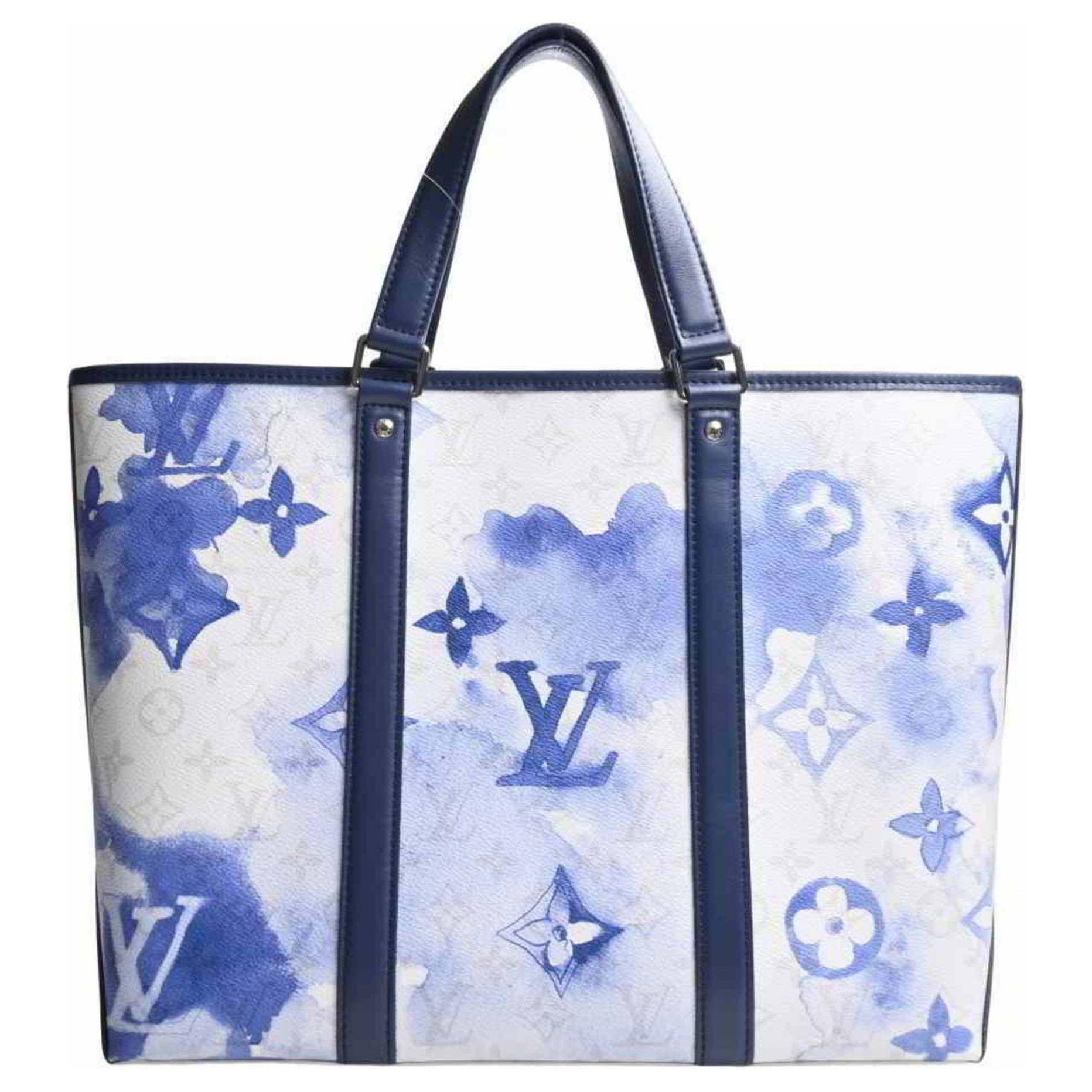 

LOUIS VUITTON ПВХ хозяйственная сумка шоппер женская синяя