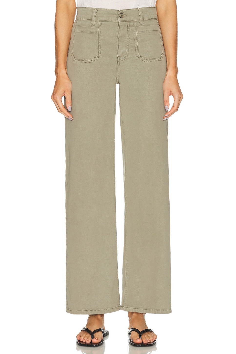 

Le Slim Palazzo Modernist Pocket Брюки Frame, Thyme