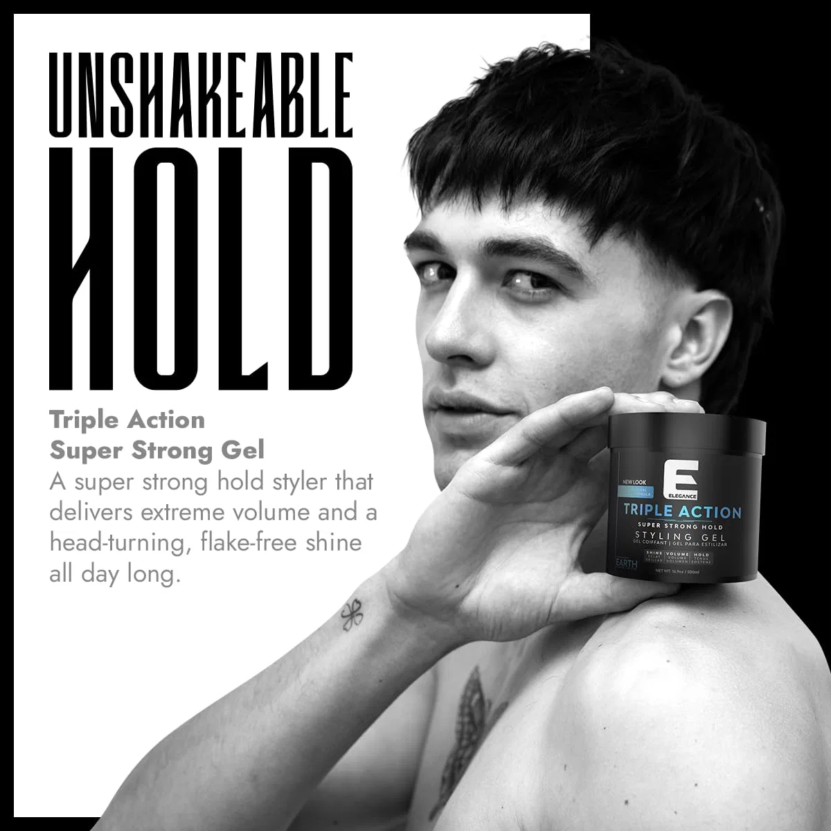 Гель для волос Triple Action Hair Gel Earth Fragrance от E Elegance, 479.1 г E Elegance — фото 4