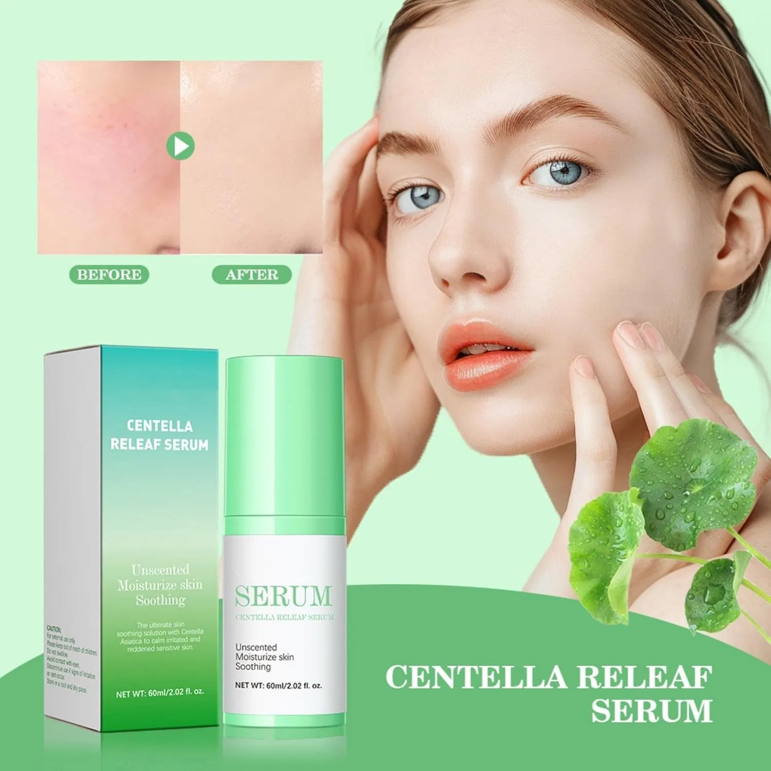 Сыворотка успокаивающая Centella Asian Tica, 60 мл, белый — фото 3