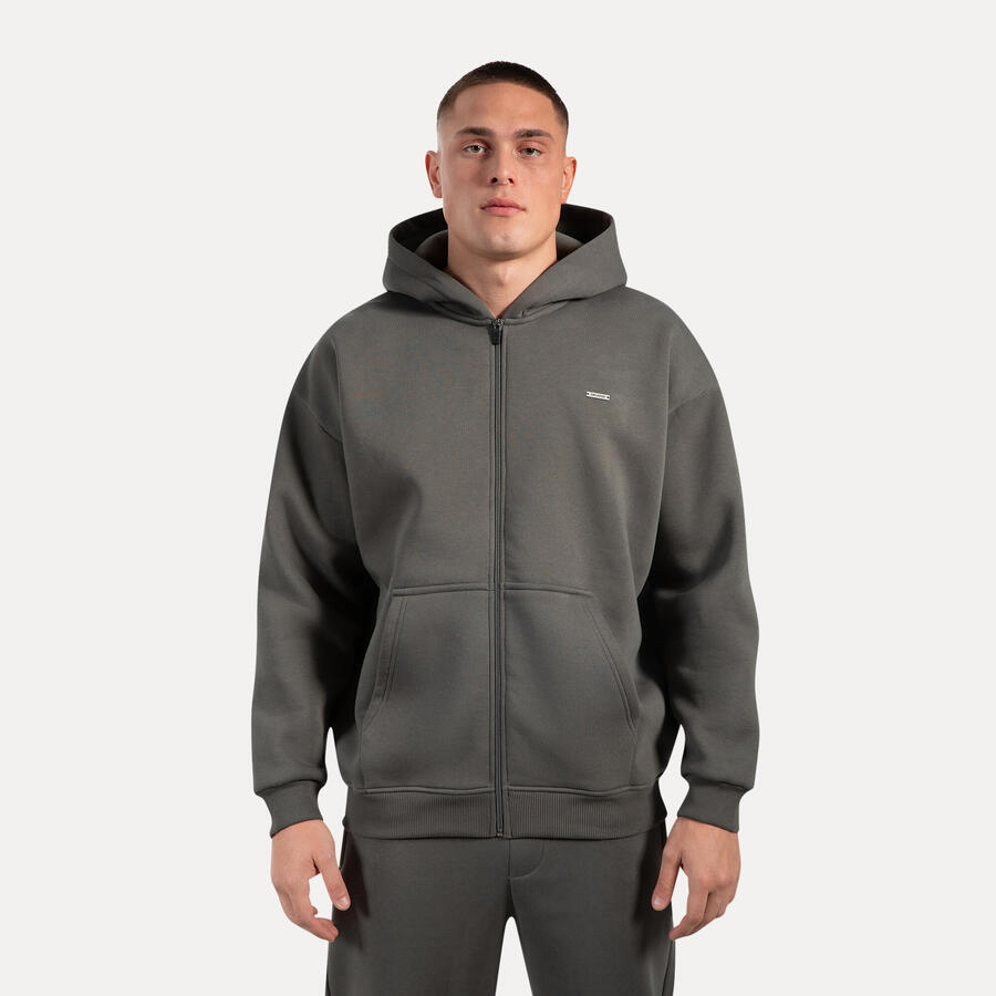 

SMILODOX Мужская толстовка с капюшоном на молнии Cedrik Grey