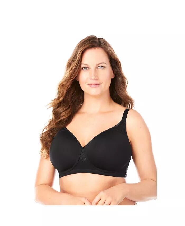 

Впитывающий влагу бюстгальтер-футболка больших размеров Stay-Cool без проводов Comfort Choice, черный