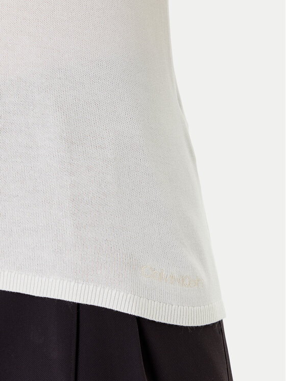 Свитер regular fit LV044C341G Calvin Klein, белый — фото 4